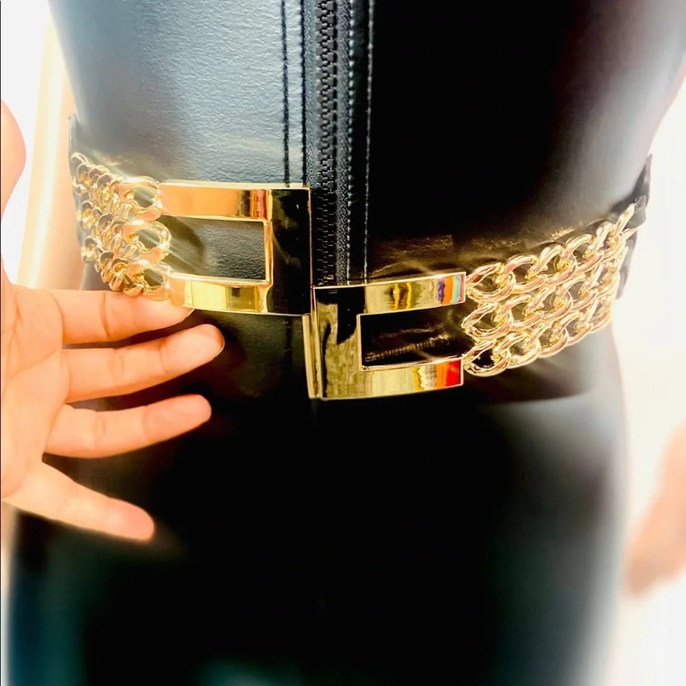 Golden Bling Chain/ Stretch Belt